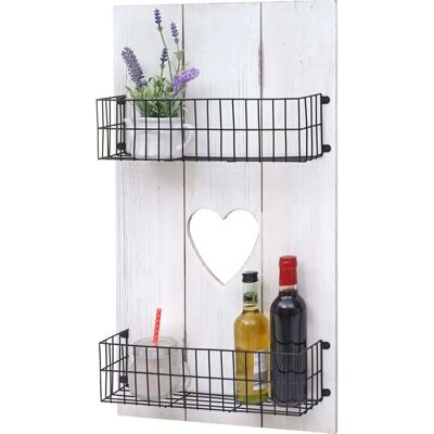 Panneau Décoratif avec Casiers - Style Rustique - 70x40x10cm - Publicité Panneau Décoratif avec Casiers - Style Rustique - 70x40x10cm - Publicité