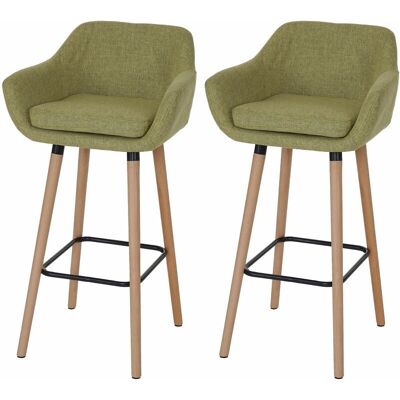 HHG Malmö T381 - Sgabelli da bar verde chiaro HHG Malmö T381 - Sgabelli da bar verde chiaro