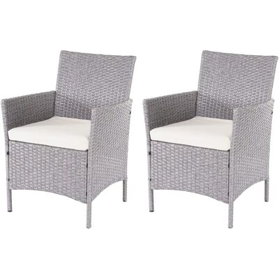 Ensemble de 2 fauteuils de jardin Halden - Polyrotin résistant aux intempéries - Publicité Ensemble de 2 fauteuils de jardin Halden - Polyrotin résistant aux intempéries - Publicité