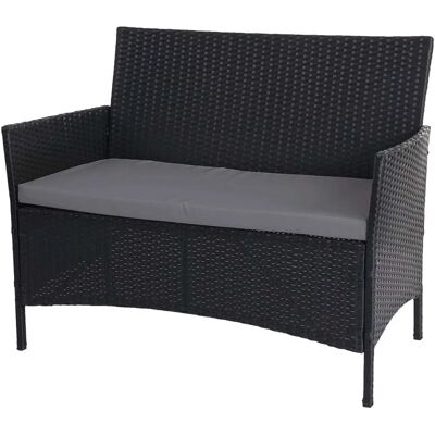 Canapé de jardin noir Mendler avec coussins - Série Halden extérieurs - Publicité Canapé de jardin noir Mendler avec coussins - Série Halden extérieurs - Publicité
