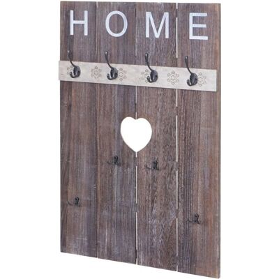 HHG - HHG-913 Home - Marrone 91x60 cm - Gancio a parete per cappotti HHG - HHG-913 Home - Marrone 91x60 cm - Gancio a parete per cappotti