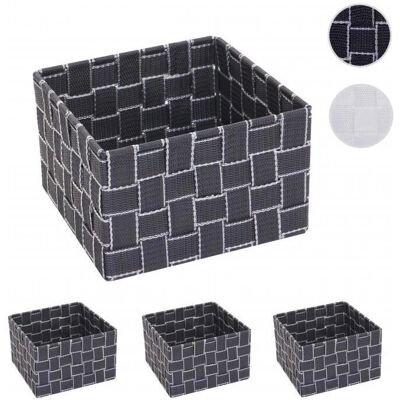 MENDLER - Ensemble de 4 paniers HWC-C37 - Blanc - Panier de rangement - Publicité MENDLER - Ensemble de 4 paniers HWC-C37 - Blanc - Panier de rangement - Publicité