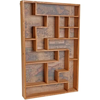 HHG-523 - Marrón - 70x45x8 cm - Estantería de pared HHG-523 - Marrón - 70x45x8 cm - Estantería de pared