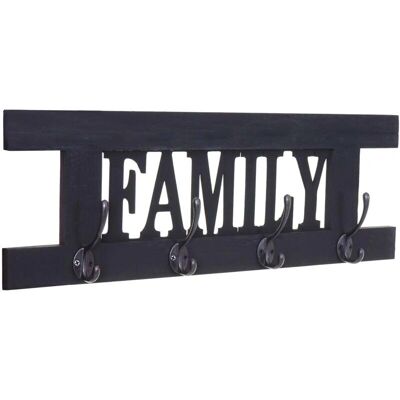 HEGELE - HHG-987 Family - Gris oscuro - 60x21 cm - Percha pared HEGELE - HHG-987 Family - Gris oscuro - 60x21 cm - Percha pared