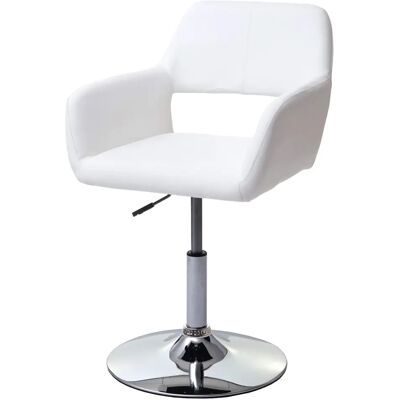 Chaise de salle à manger rétro blanche MENDLER - Chaise - Publicité Chaise de salle à manger rétro blanche MENDLER - Chaise - Publicité
