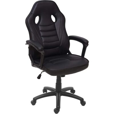 Chaise de bureau Mendler HWC-F59 Simili cuir noir - Publicité Chaise de bureau Mendler HWC-F59 Simili cuir noir - Publicité