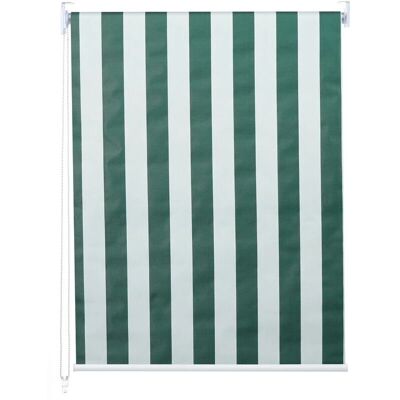 HHG Modelo 367 - Verde/Blanco Protección UV - Persiana enrollable HHG Modelo 367 - Verde/Blanco Protección UV - Persiana enrollable