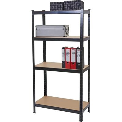 Étagère Heavy Duty MENDLER - 160x80x40cm - Noir - Publicité Étagère Heavy Duty MENDLER - 160x80x40cm - Noir - Publicité