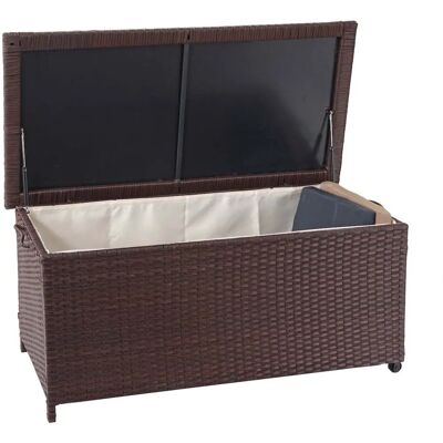 MCW D88 Aufbewahrungsbox - Wasserdichtes Poly-Rattan, Hydraulikdeckel, Natürliche Optik - Aufbewahrungsbox MCW D88 Aufbewahrungsbox - Wasserdichtes Poly-Rattan, Hydraulikdeckel, Natürliche Optik - Aufbewahrungsbox