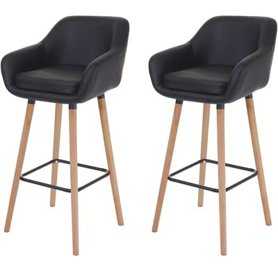 MENDLER Tabouret de Bar Scandinave Moderne Noir T381 - Publicité MENDLER Tabouret de Bar Scandinave Moderne Noir T381 - Publicité