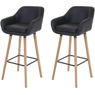 MCW Vaasa Skandinavischer Barhocker - Set aus 2 MCW Vaasa Skandinavischer Barhocker - Set aus 2