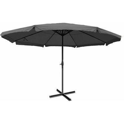 Sombrilla de mercado HHG Meran Pro - 5,2m, antracita Sombrilla de mercado HHG Meran Pro - 5,2m, antracita
