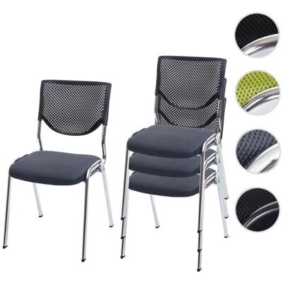 MCW Besucherstuhl H401 - Stapelbarer Ergonomischer Konferenzstuhl MCW Besucherstuhl H401 - Stapelbarer Ergonomischer Konferenzstuhl