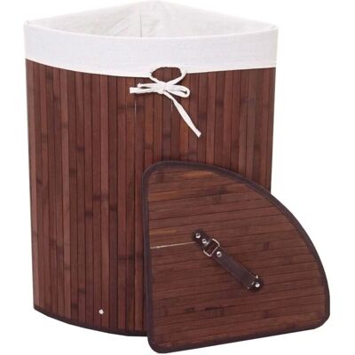HHG - Cesto esquinero para ropa sucia 139 - Brown - Laundry Hamper HHG - Cesto esquinero para ropa sucia 139 - Brown - Laundry Hamper
