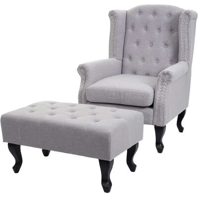 Fauteuil Chesterfield Vittoriano Mendler - Tissu Hydrofuge - Publicité Fauteuil Chesterfield Vittoriano Mendler - Tissu Hydrofuge - Publicité