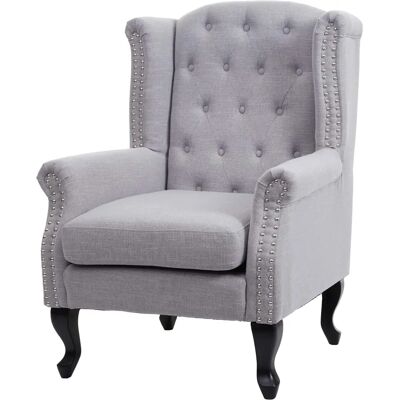 Fauteuil Chesterfield Mendler - Tissu Hydrofuge, Accoudoirs Larges, Style Classique - Publicité Fauteuil Chesterfield Mendler - Tissu Hydrofuge, Accoudoirs Larges, Style Classique - Publicité