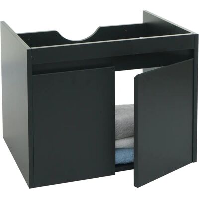 MENDLER Meuble salle de bain MDF noir - Publicité MENDLER Meuble salle de bain MDF noir - Publicité