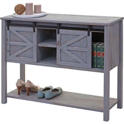 Nova Mendler - Credenza vintage avec portes coulissantes - Credenza - Publicité Nova Mendler - Credenza vintage avec portes coulissantes - Credenza - Publicité