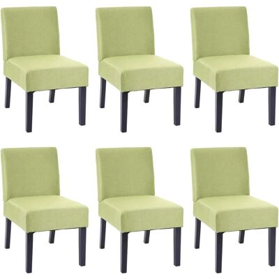 MENDLER Modèle HWC-F61 Chaises de salle à manger vertes - Lot 6 - Publicité MENDLER Modèle HWC-F61 Chaises de salle à manger vertes - Lot 6 - Publicité