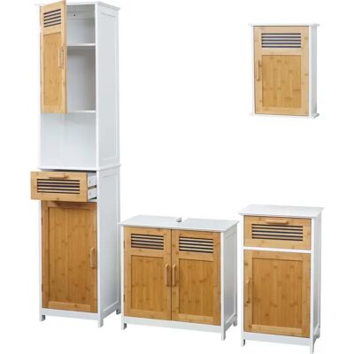 MCW Badezimmermöbelset - A85-hukh - Modernes Design & Bambus MCW Badezimmermöbelset - A85-hukh - Modernes Design & Bambus