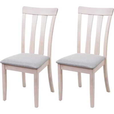 Mendler Modèle HWC-G46 Chaises de Salle à Manger en Bois Massif - Ensemble de 2 - Publicité Mendler Modèle HWC-G46 Chaises de Salle à Manger en Bois Massif - Ensemble de 2 - Publicité