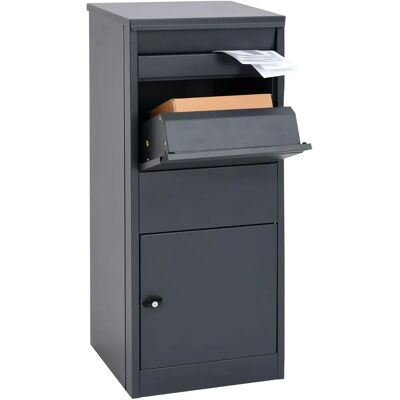 Boîte aux lettres Mendler Antracite Grande avec Serrure Sécurisée - Mailboxes - Publicité Boîte aux lettres Mendler Antracite Grande avec Serrure Sécurisée - Mailboxes - Publicité