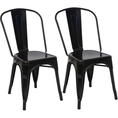 HHG - 808 - nero - metallo - Chair HHG - 808 - nero - metallo - Chair