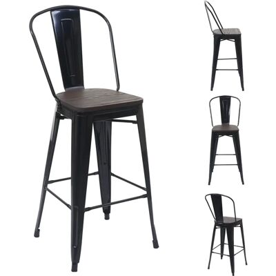 MCW A73-C-4 Ulmenholz Hochrücken Barhocker - Bar Stool MCW A73-C-4 Ulmenholz Hochrücken Barhocker - Bar Stool