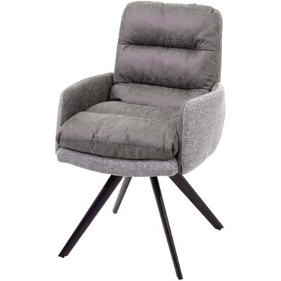 Sedia girevole HHG 847 - Tessuto moderno, con braccioli Sedia girevole HHG 847 - Tessuto moderno, con braccioli