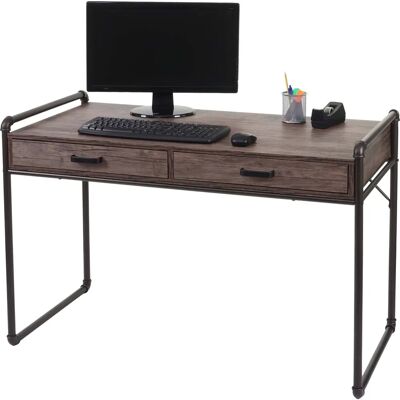 Nova Mendler - Bureau avec 2 tiroirs - 60x120x75 cm - Publicité Nova Mendler - Bureau avec 2 tiroirs - 60x120x75 cm - Publicité