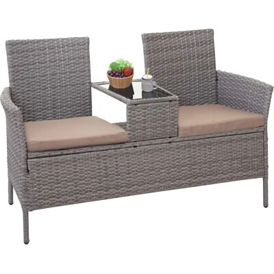 Ensemble Canapé de Jardin Mendler avec Table - Meubles de Jardin 132cm - Publicité Ensemble Canapé de Jardin Mendler avec Table - Meubles de Jardin 132cm - Publicité
