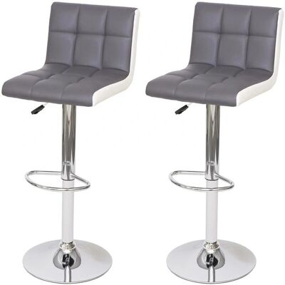 HHG - Verstellbare Grauweiße Barhocker - Bar Möbel HHG - Verstellbare Grauweiße Barhocker - Bar Möbel