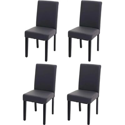 MENDLER - Modèle Littau - Chaises de salle à manger modernes - Gris - Publicité MENDLER - Modèle Littau - Chaises de salle à manger modernes - Gris - Publicité