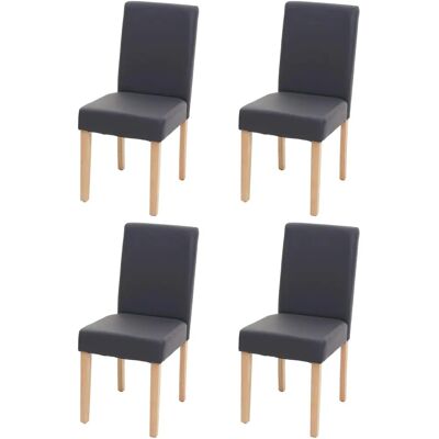 Mendler Set 4 Graue Littau Esszimmerstühle - Modernes Design Mendler Set 4 Graue Littau Esszimmerstühle - Modernes Design