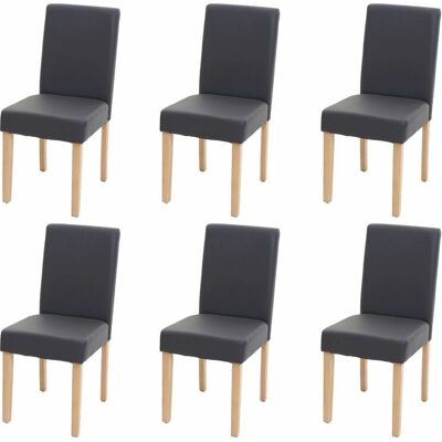 HHG Littau Sedie da pranzo grigie 6 - Arredo da pranzo HHG Littau Sedie da pranzo grigie 6 - Arredo da pranzo