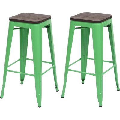 Mendler Modèle C-A73 - Ensemble de 2 tabourets industriels empilables - Publicité Mendler Modèle C-A73 - Ensemble de 2 tabourets industriels empilables - Publicité