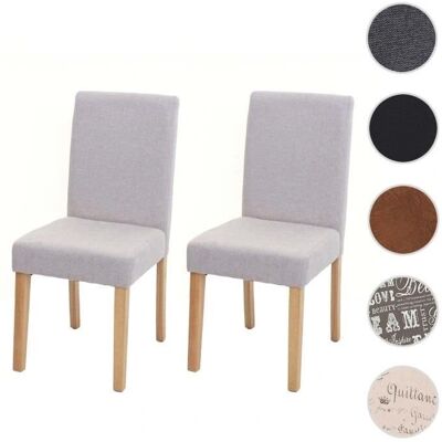 Ensemble de 2 chaises Mendler en tissu beige - Chaises de salle à manger - Publicité Ensemble de 2 chaises Mendler en tissu beige - Chaises de salle à manger - Publicité