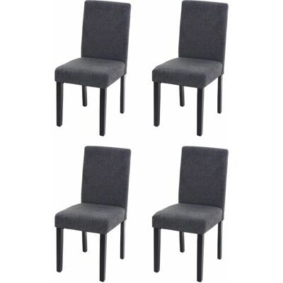 Sedia da pranzo HHG Littau - Rivestimento moderno - Set da 4 Sedia da pranzo HHG Littau - Rivestimento moderno - Set da 4