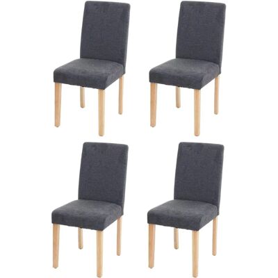 Ensemble de 4 chaises à manger Mendler Littau - Design moderne, pieds en bois Ensemble de 4 chaises à manger Mendler Littau - Design moderne, pieds en bois