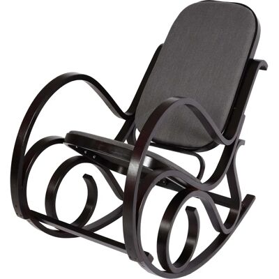 Fauteuil à bascule Mendler M41 - Style rétro, Rembourrage doux, 120kg max - Publicité Fauteuil à bascule Mendler M41 - Style rétro, Rembourrage doux, 120kg max - Publicité