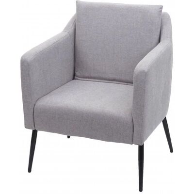 Fauteuil lounge gris clair Mendler - Style moderne relax - Publicité Fauteuil lounge gris clair Mendler - Style moderne relax - Publicité