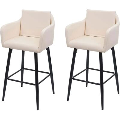 MCW - MCW-H93 - Creme-beige - PU-Leder - Barhocker MCW - MCW-H93 - Creme-beige - PU-Leder - Barhocker