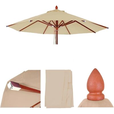 Housse pour parasol MENDLER HWC-C57 - 4m Ivoire Imperméable UV - Publicité Housse pour parasol MENDLER HWC-C57 - 4m Ivoire Imperméable UV - Publicité