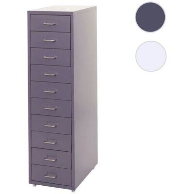 Armoire en acier MENDLER avec 10 tiroirs - Rangement bureau - Publicité Armoire en acier MENDLER avec 10 tiroirs - Rangement bureau - Publicité