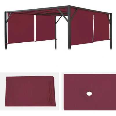 Housse de pergola imperméable Bordeaux Mendler - 3x3M - Publicité Housse de pergola imperméable Bordeaux Mendler - 3x3M - Publicité