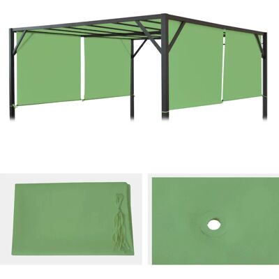 Housse Pergola Verte Mendler - 4x3m UV30+ - Publicité Housse Pergola Verte Mendler - 4x3m UV30+ - Publicité