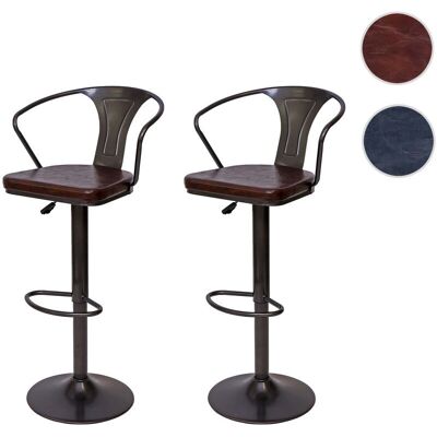 MENDLER Marque Modèle HWC-H10b Tabouret de Bar Industriel Réglable - Style Vintage - Publicité MENDLER Marque Modèle HWC-H10b Tabouret de Bar Industriel Réglable - Style Vintage - Publicité