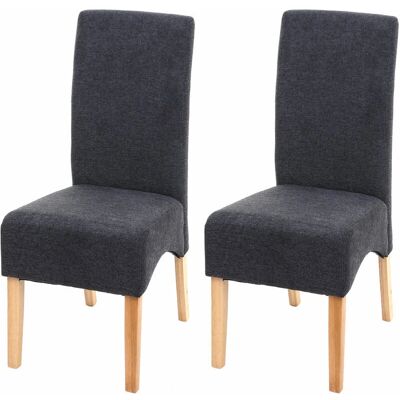 HHG Latina Esszimmerstuhl - Modernes Stoff- und Holzdesign HHG Latina Esszimmerstuhl - Modernes Stoff- und Holzdesign