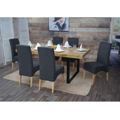 MCW - Crotone - Dunkelgrau - Helle Beine - Esszimmerstuhl-Set MCW - Crotone - Dunkelgrau - Helle Beine - Esszimmerstuhl-Set