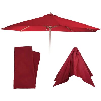 Housse de parasol ronde Mendler Bordeaux - 3,5m UV50 Étanche - Publicité Housse de parasol ronde Mendler Bordeaux - 3,5m UV50 Étanche - Publicité